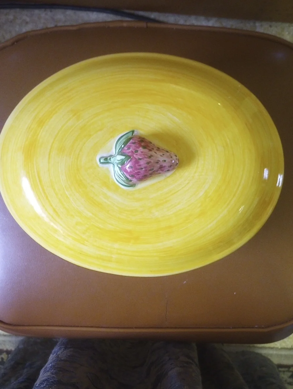 Fruit Punch Ceramic Colorful Strawberry Casserole Dish & Lid, Essex Collection